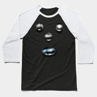 Droplets Face Baseball T-Shirt